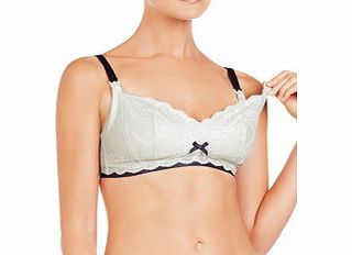 Elle Macpherson Cloud Swing cream and blue maternity bra