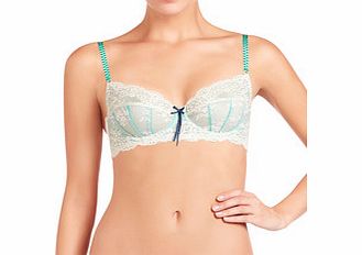 Elle Macpherson Dentelle blue and white underwire bra