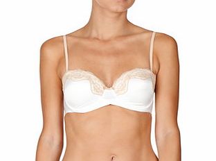 Elle Macpherson Fly Butterfly retro cream strapless bra