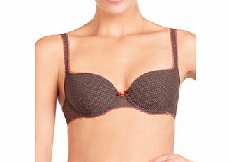 Elle Macpherson Harmonies brown plunge bra