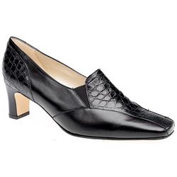 Elmdale Female Ivy Leather Upper in Black Croc Print