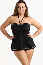 Elomi, 1295[^]178804 Isis Bandeau Tankini Top - Black