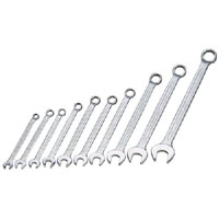 10 Piece Long Metric Combination Spanner Set