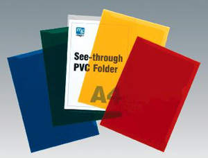 EMGEE SEETHRU FOLDER A4 CLEAR PK.10