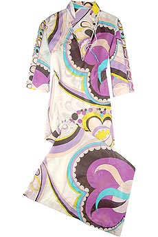 Gea print cotton kaftan