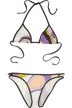 Gea print halter bikini