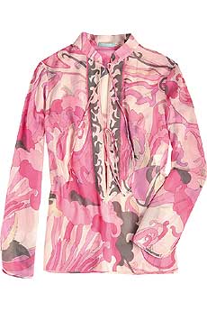 Emilio Pucci Hibiscus Print Cotton Kurta