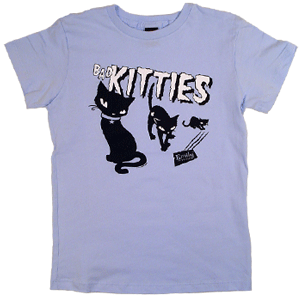 Bad Kittens blue tees