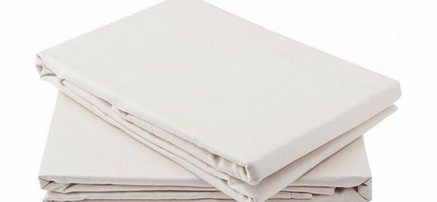 Emma Barclay Egyptian Cotton Flat Sheet 200TC Cream (King Size)