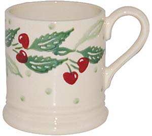 EMMA BRIDGEWATER Cherries Half Pint Mug