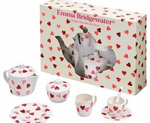 Hearts 21 Piece Dolls Tea Set