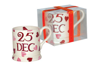 Emma Bridgewater Hearts Boxed 25th Dec Half Pint