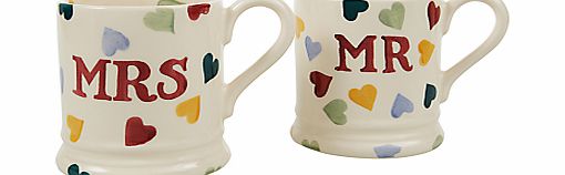 Emma Bridgewater Mr and Mrs Mugs, Set of 2