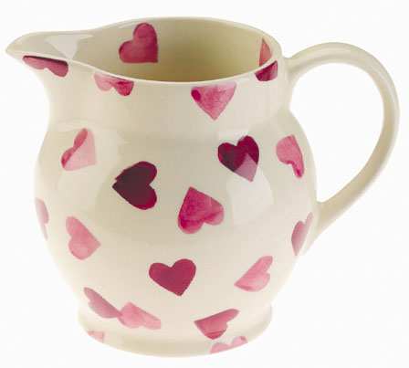 EMMA BRIDGEWATER Pink Hearts Half Pint Jug