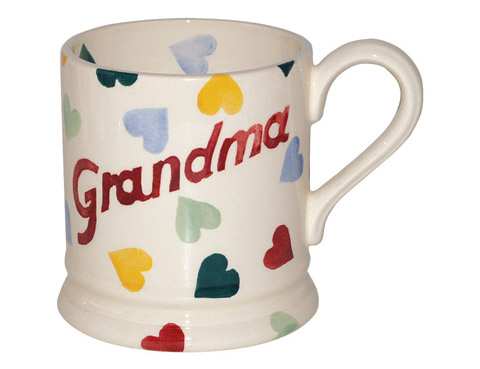 Polka Hearts Grandma Half Pint