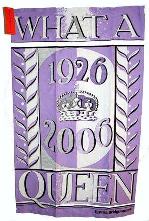 Queen Tea Towel Plum