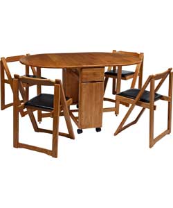 Oval Oak Butterfly Dining Table