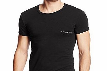 Emporio Armani ARMANI - EMPORIO ARMANI T SHIRT NOIR COL ROND MODEL 111035 4P725 (m) Mens T-Shirt