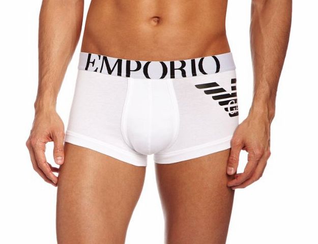 Emporio Armani Intimates Eagle Without Fly Mens Trunks White Large