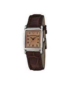 Ladies Rectangular Dial Strap Watch