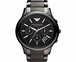 Emporio Armani Mens Ceramica Renato Black