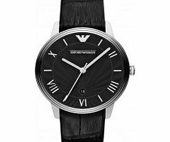 Emporio Armani Mens Classic Dino Black Watch