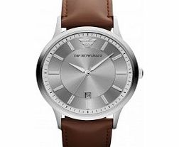 Emporio Armani Mens Renato Grey Brown Watch