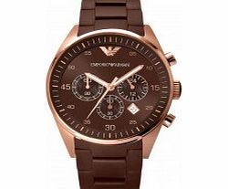 Emporio Armani Mens Tazio Sportivo All Brown Watch