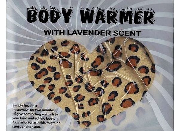 Emporium Microwave Heart Body Warmer Animal LEOPARD