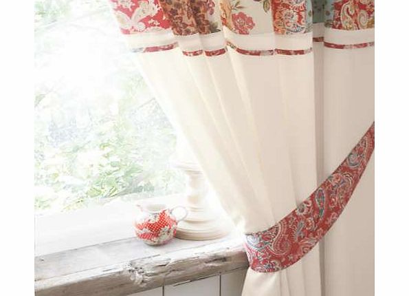 Standard Header Lined Curtains  Tie