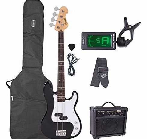 Encore AM40BKOFT Limited Edition Electric Bass Guitar Pack