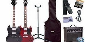 Encore E99 Electric Guitar - Gloss Black