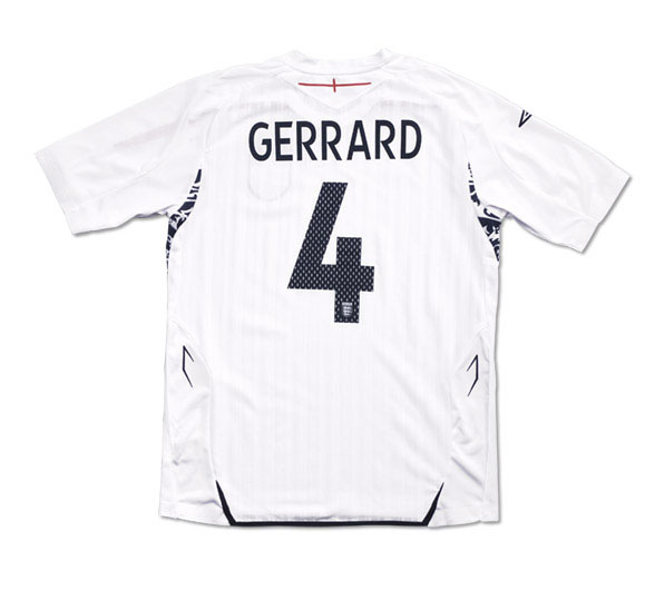 Umbro 07-09 England home (Gerrard 4) - Kids