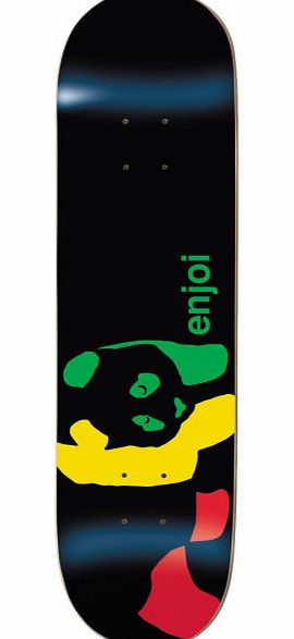 Enjoi Rasta Panda Wide Skateboard Deck - 8 inch