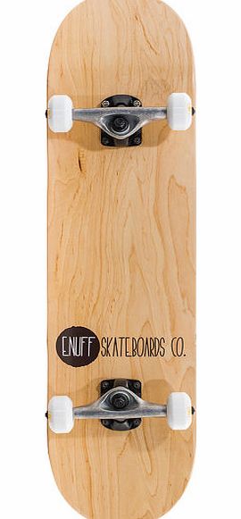 Enuff Logo Stain Natural Skateboard - 7.75 inch