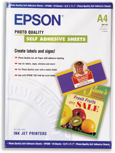 Photo Quality Self-adhesive Sheets Matt