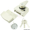 Satin Narrow Double Locking Night Latch 40mm