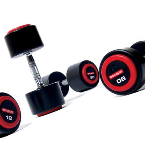 2-20kg Rubber Dumbbell Set