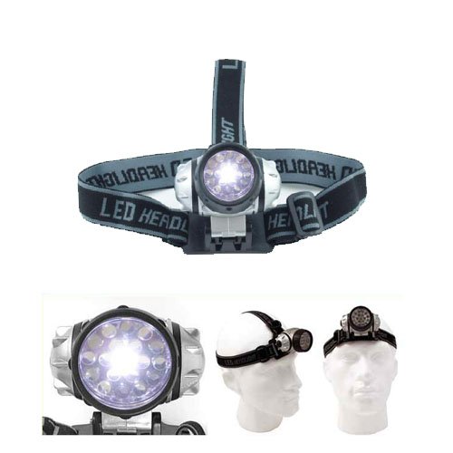 eSecure - 21 LED Water Resistent Headlamp Headlight Flash Light Head Torch