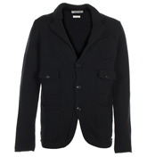 Black Buttoned Cardigan