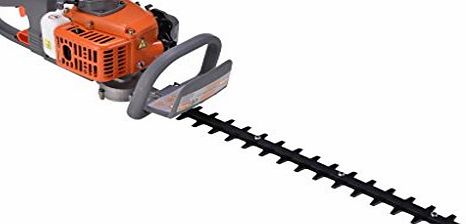 eSkde Lightweight Petrol Hedge Trimmer 60cm Double Sided Blade Adjustable Handle