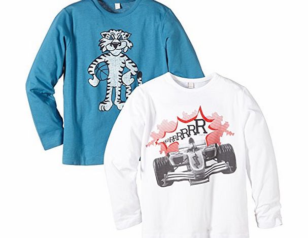 Esprit Boys 074EE8N001 T-Shirt, Aquarius Blue, 8 Years (Manufacturer Size:128 )