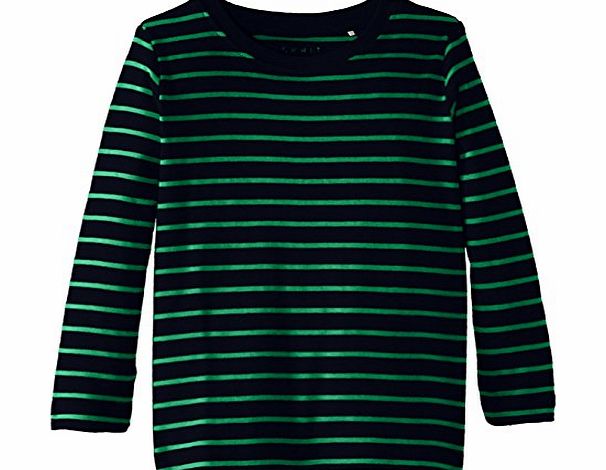 Esprit Boys ESS TS Striped T-Shirt, Cinder Blue, 8 Years (Manufacturer Size:128 )