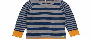 Esprit Boys Grey Stripe Jumper L10/B12