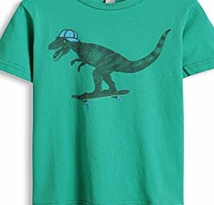 Esprit  Boys 035EE8K002 Dino Plain T-Shirt, Green (Smaragd), 6 Years (Manufacturer Size:116 )