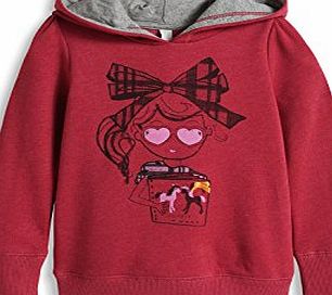 Esprit Girls 104EE7J002 Hoodie, Juicy Red, 6 Years (Manufacturer Size:116 )