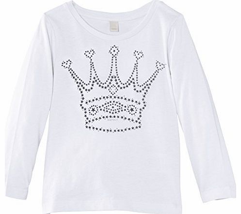 Girls 114EE7K004 T-Shirt, White, 8 Years (Manufacturer Size:128+)