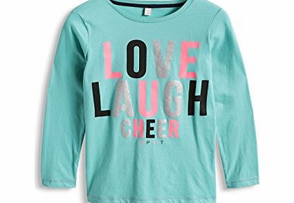 Esprit Girls Cheer T-Shirt, Green (Mint Sorbet), 9 Years (Manufacturer Size:X-Small)