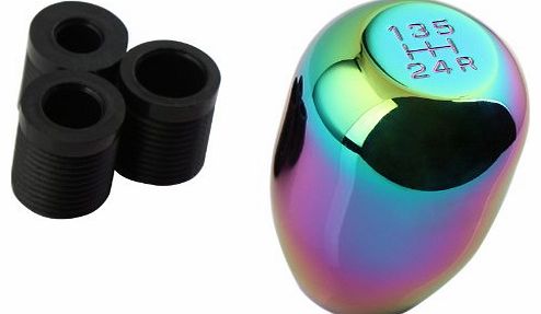 ESS Multicolor Racing 5 Speed Car Auto Metal Gear Handle Shift Knob AS008