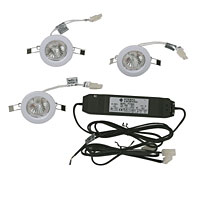 Halogen LV Downlight Kit White Fixed 55mm